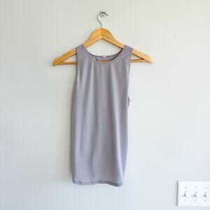 Lululemon Open Up Tank Top Heathered Lavender Grey 2